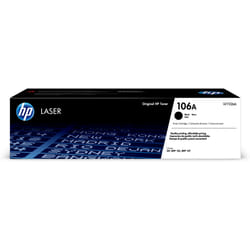 HP Cartouche de toner laser authentique 106A, noir (W1106A)