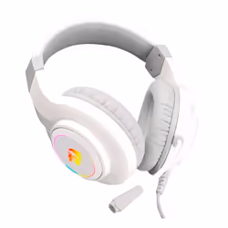 REDRAGON H260 RGB Casque Avec fil Arceau Jouer USB Type-A Blanc - Vue supplémentaire 4