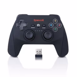 REDRAGON HARROW G808, Manette de jeu, PC, Playstation 3, Croix directionnelle, Touche de sélection, Bouton Démarrer, Analogiq ...
