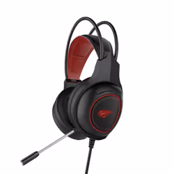 Havit HV-H2239D écouteur/casque Avec fil Arceau Jouer Noir, Rouge