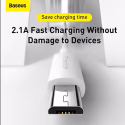 Baseus TZCAMZJ-02 câble USB 1,5 m USB A Micro-USB B Blanc - Vue supplémentaire 5