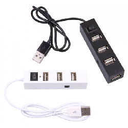 Hub USB 4 Ports-n- USB 2.0 avec 4 Interrupteurs