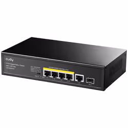 Cudy GS1005PTS1 commutateur réseau Gigabit Ethernet (10/100/1000) Connexion Ethernet, supportant l'alimentation via ce port (PoE) Noir - Vue supplémentaire 2
