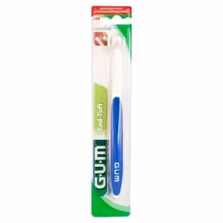 La brosse à dents GUM Monotouffe a été conçue pour des besoins d’entretien spécifiques, nécessitant un brossage précis tels q ...