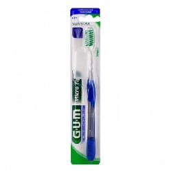 GUM MicroTip Brosse à dents medium compacte