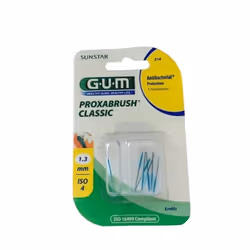 Hygiène dentaire, nettoyage des espaces interdentaires.Brossettes Coniques  Extra Fines 1.3 mm Boîte distributrice de 8 recha ...