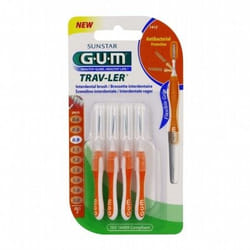 GUM Brossettes Traveler ultrafine cylindrique bte de 4