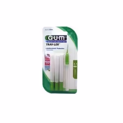 Hygiène dentaire, nettoyage des espaces interdentaires.Mini goupillon utilisé en complément du brossage pour nettoyer les esp ...