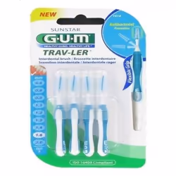 Mini goupillon utilisé en complément du brossage pour nettoyer les espaces inter dentaires (brossage inter proximal).