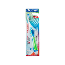 Trisa 661880 brosse à dents électrique Enfant Brosse à dents à ultrasons Bleu, Vert, Blanc