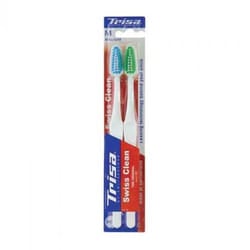 2 Brosses à Dents Trisa Swiss Clean Duo Soft
