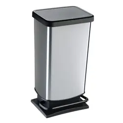 Rotho Paso 40 L Rectangulaire Polypropylène (PP) Noir, Argent