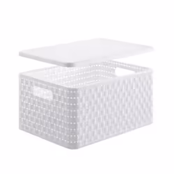 Rotho 11153 Panier de rangement Rectangulaire Blanc - Vue supplémentaire 2
