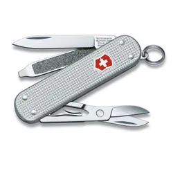 Victorinox Taschenmesser Classic Alox, Nagelfeile, Schraubendreher, Ring, Klinge, Schere, Couteau multi-fonctions