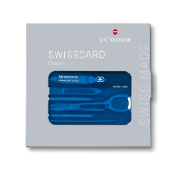 Victorinox SwissCard Classic Bleu, Transparent Synthétique ABS
