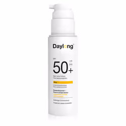 Daylong Kids Lait Solaire SPF50+ 150 ml est un lait solaire liposomal de très haute protection et extra résistant à l'eau pour les enfants à peau sensible au soleil dès 1 an. Le lait pénètre rapidement et nourrit la peau des enfants grâce au dexpanthénol