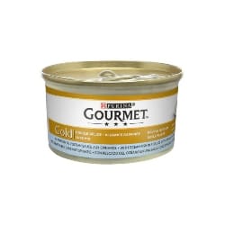 GOURMET GOLD DOUBLE DELICE POISSON & EPINARDS 85GR