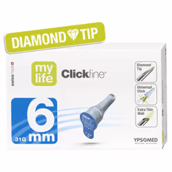 Aiguilles pour stylos à insuline 6 mm