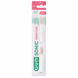 Gum Sonic Sensitive Recharges Brosse à Dents Electrique Ultra Souple 2 pièces