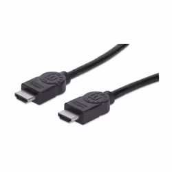Manhattan 308434, 15 m, HDMI Type A (Standard), HDMI Type A (Standard), Compatibilité 3D, 10,2 Gbit/s, Noir