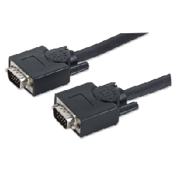 Manhattan 312776 câble VGA 10 m VGA (D-Sub) Noir
