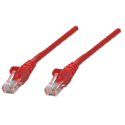 Intellinet Cat5e UTP câble de réseau Rouge 0,5 m U/UTP (UTP) (318198)