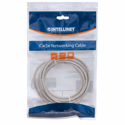 Intellinet Cat5e, 3m câble de réseau Gris U/UTP (UTP) (319768)