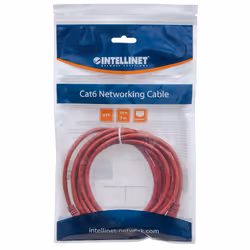 Intellinet Cat6 UTP, 1m câble de réseau Rouge U/UTP (UTP) (342148) - Vue supplémentaire 4
