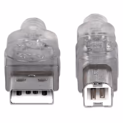 Manhattan 345408 câble USB 5 m USB 2.0 USB A USB B Argent