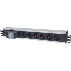 Intellinet 711432 unité de distribution d'énergie 6 sortie(s) CA 1.5U Noir, Gris (711432)