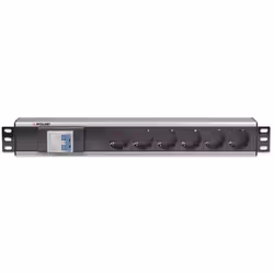 Intellinet 711432 unité de distribution d'énergie 6 sortie(s) CA 1.5U Noir, Gris (711432)