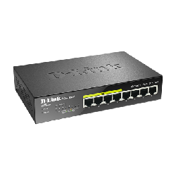 D-Link DGS-1008P commutateur réseau Non-géré Gigabit Ethernet (10/100/1000) Connexion Ethernet, supportant l'alimentation via ce port (PoE) Noir (DGS-1008P)