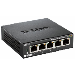 D-Link DGS-105 Non-géré L2 Gigabit Ethernet (10/100/1000) Noir (DGS-105/E)