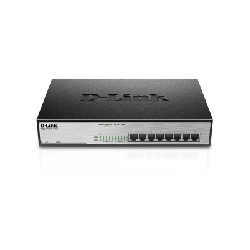D-Link DGS-1008MP commutateur réseau Non-géré Gigabit Ethernet (10/100/1000) Connexion Ethernet, supportant l'alimentation via ce port (PoE) 1U Noir (DGS-1008MP)
