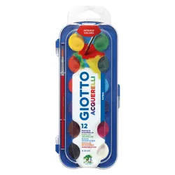 Giotto 351200 peinture à l'eau Multicolore Palette 12 pièce(s)