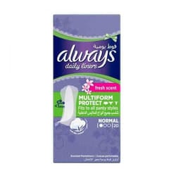 ALWAYS DAILY LINERS COMFORT PROTECT FRESH 3IN1 20 PIECES