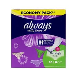 ALWAYS PROTEGE SLIP LINERS FLEXI STYLE SLIM 60PCS