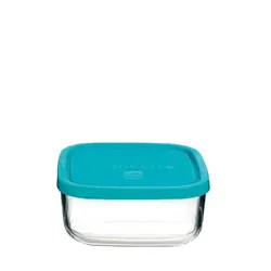 Bormioli Rocco 3.87870.MA2 boîte hermétique alimentaire Carré 0,75 L Bleu, Transparent