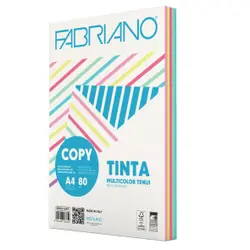 Fabriano Copy Tinta papier jet d'encre A4 (210x297 mm) 250 feuilles Bleu, Vert, Lavande, Rose, Jaune