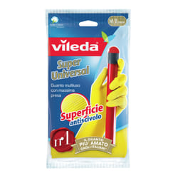 Vileda Super Universal Gants de ménage Beige, Jaune Coton, Latex