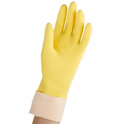 Vileda Super Universal Gants de ménage Beige, Jaune Coton, Latex - Vue supplémentaire 2
