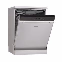 Whirlpool WFC3C23PFX, Pose libre, Taille maximum (60 cm), Acier inoxydable, Noir, Acier inoxydable, Boutons, 130 m