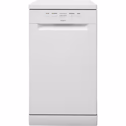 Whirlpool WSFE2B19, Semi-intégré, Compact (45 cm), Blanc, Blanc, Boutons, 1,3 m