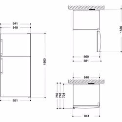 Whirlpool W84TE 72X AQUA réfrigérateur-congélateur Autoportante 574 L E Acier inoxydable - Vue supplémentaire 13