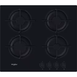 Plaque de Cuisson WHIRLPOOL - Type de Plaque: à Gaz - Largeur: 60 cm - Nombre de Feux: 4 Feux - Fonction d’allumage: Automati ...