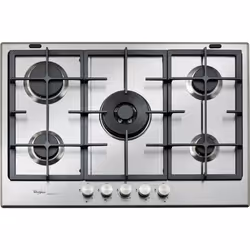 Whirlpool GMA 7522/IXL, Acier inoxydable, Intégré, Gaz, Acier inoxydable, 5 zone(s), 5 zone(s)