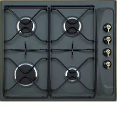 Whirlpool AKM260NB plaque Noir Intégré Gaz 4 zones