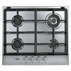 Whirlpool AKR353/IX plaque Acier inoxydable Intégré Gaz 4 zones
