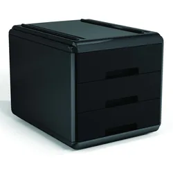 ARDA 19P3PNN module de classement de bureau Polypropylène (PP), Polystyrol Anthracite, Noir