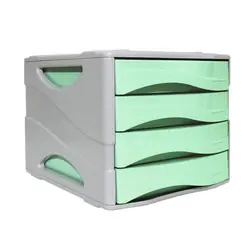 ARDA 15P4PPASV module de classement de bureau Plastique Vert, Gris